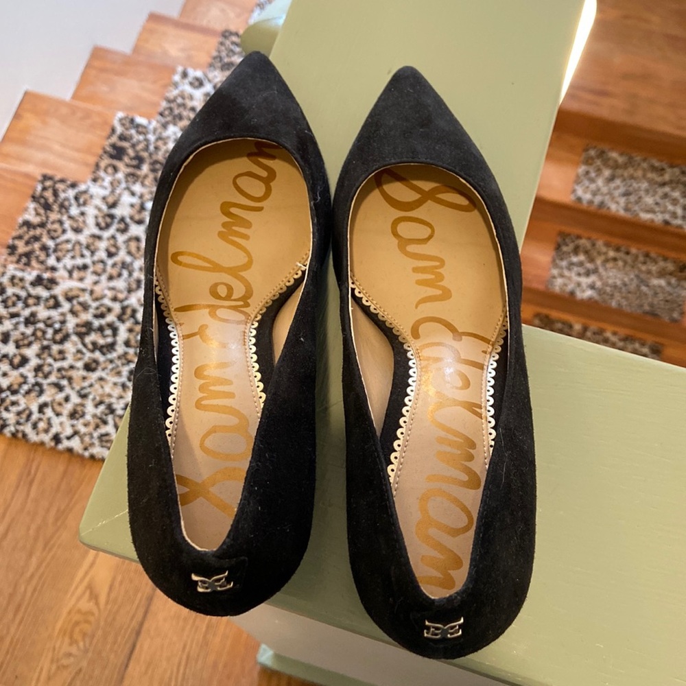 Sam Edelman black suede pumps- size 6